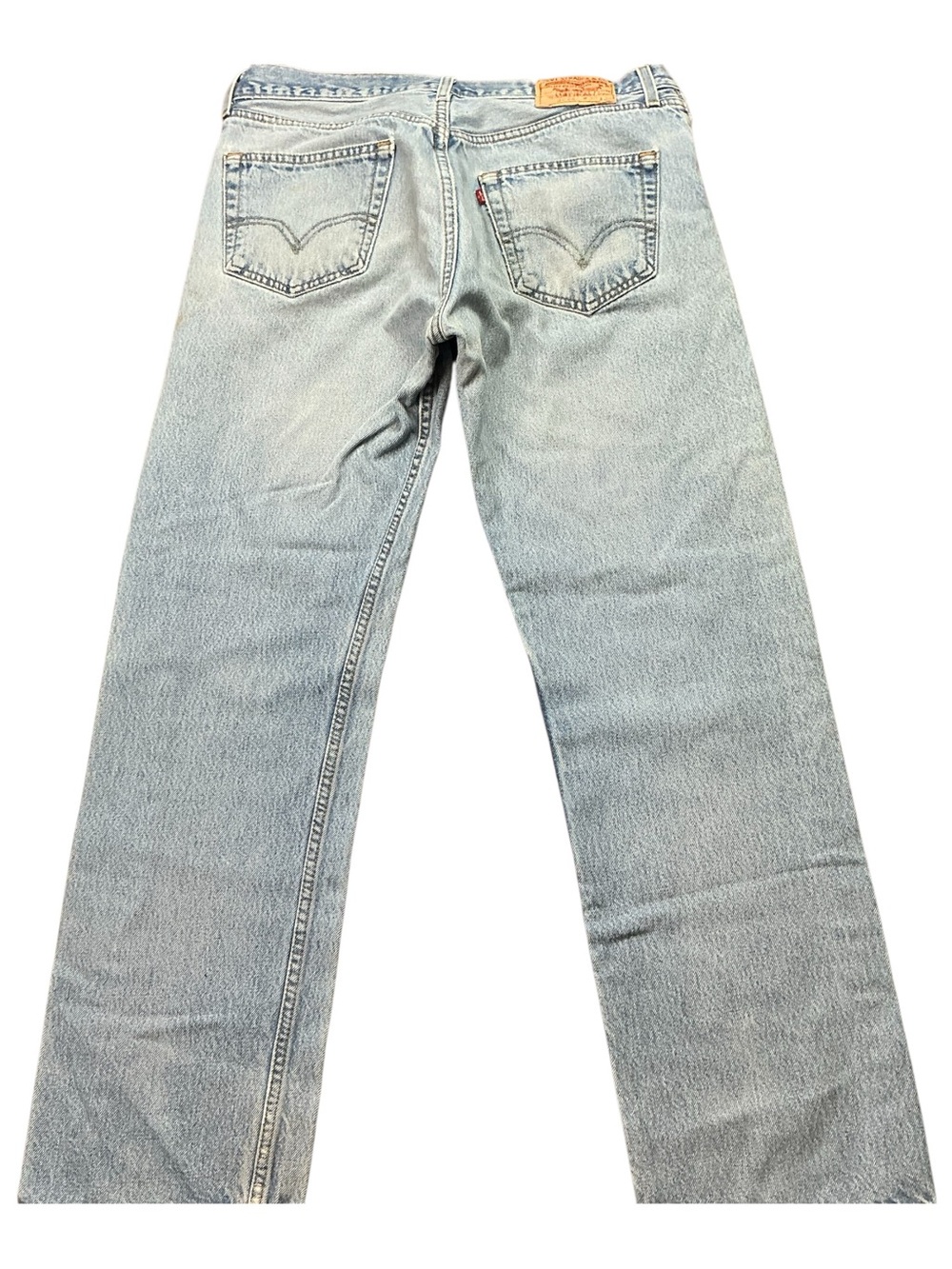 Vintage Levi’s 501XX  button fly light wash straight leg jeans 33x30
